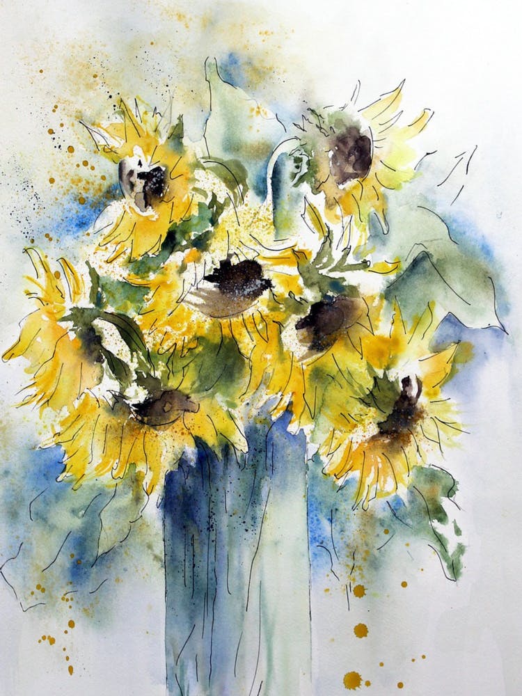 Sunflowers In A Vase