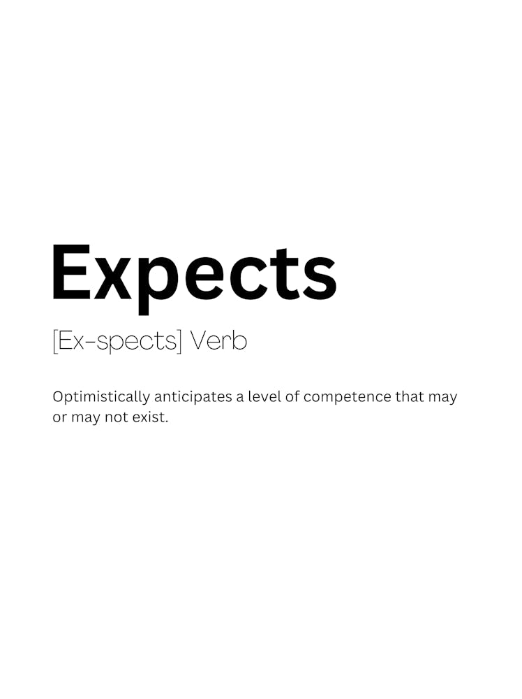 Expects Definition Meaning