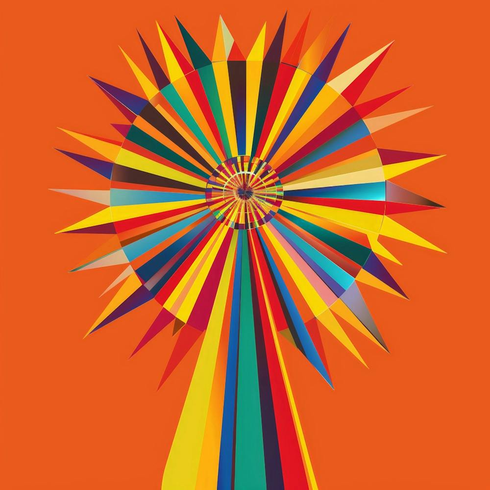 Colorful Sunburst