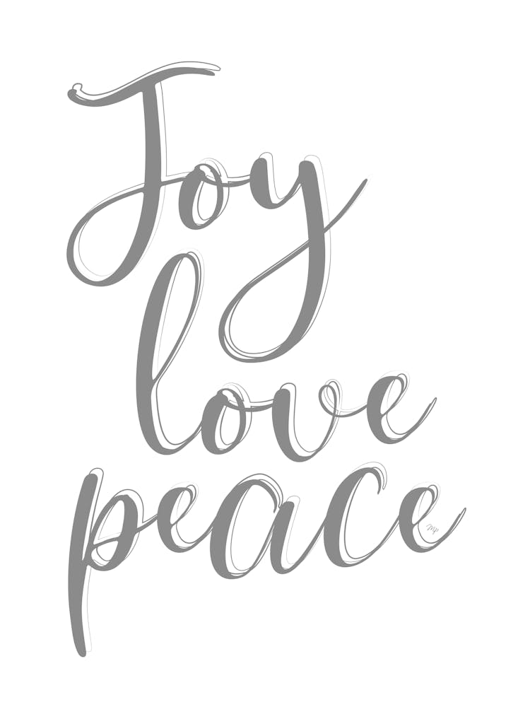 Joy Love Peace Xmas typography 1