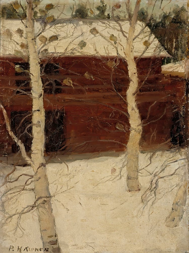 Titmice In Birch Trees (1900), Pekka Halonen