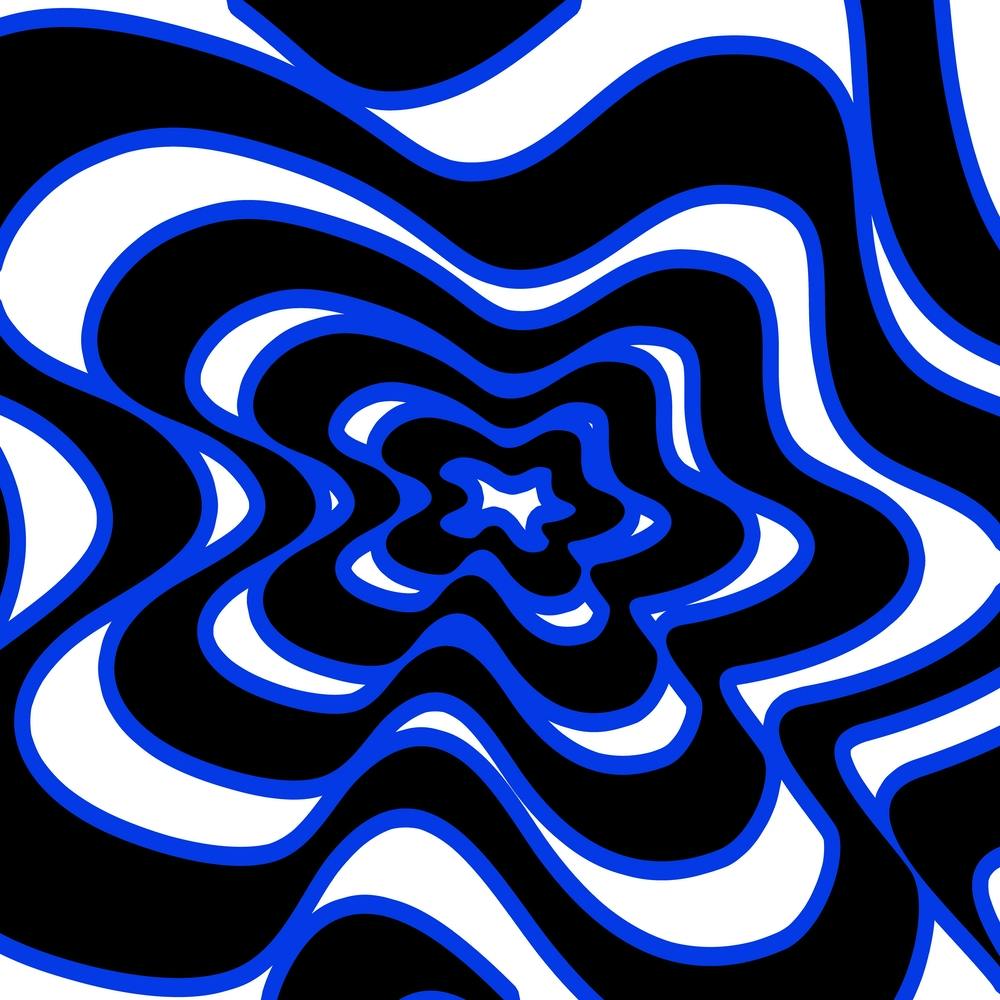 Blue And White Swirls 1