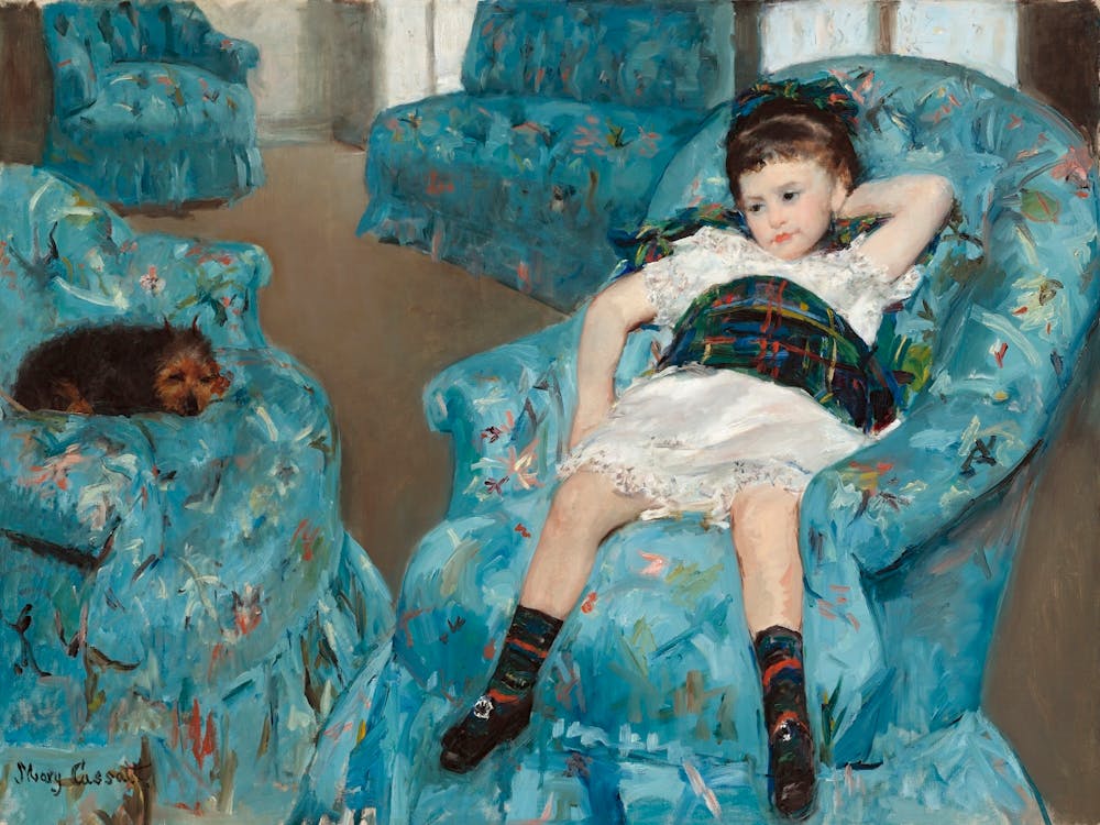 Little Girl In A Blue Armchair (1878), Mary Cassatt