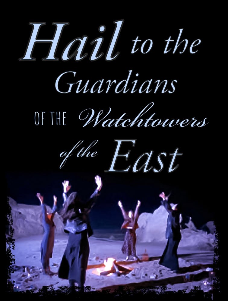 The Craft Beach Scene Nancy Invoking Hecate "Hail To The Guardians of the Watchtowers of the East" Witchcraft Movie Poster Quote Witchy Pagan Summoning 90s