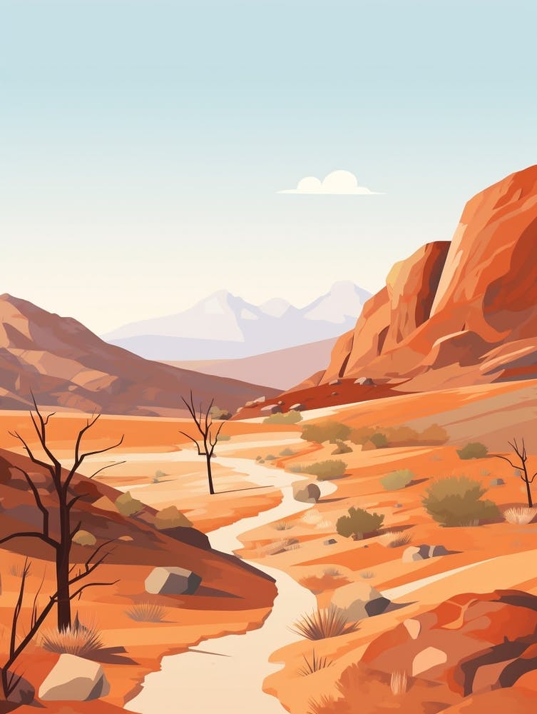 Larapinta Trail Australie 2 - Paysage Sentier de Randonnée