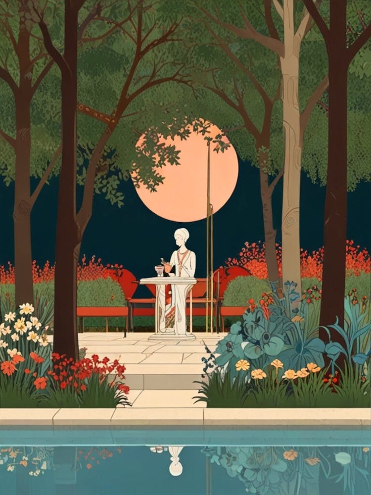 Garden At Night 1