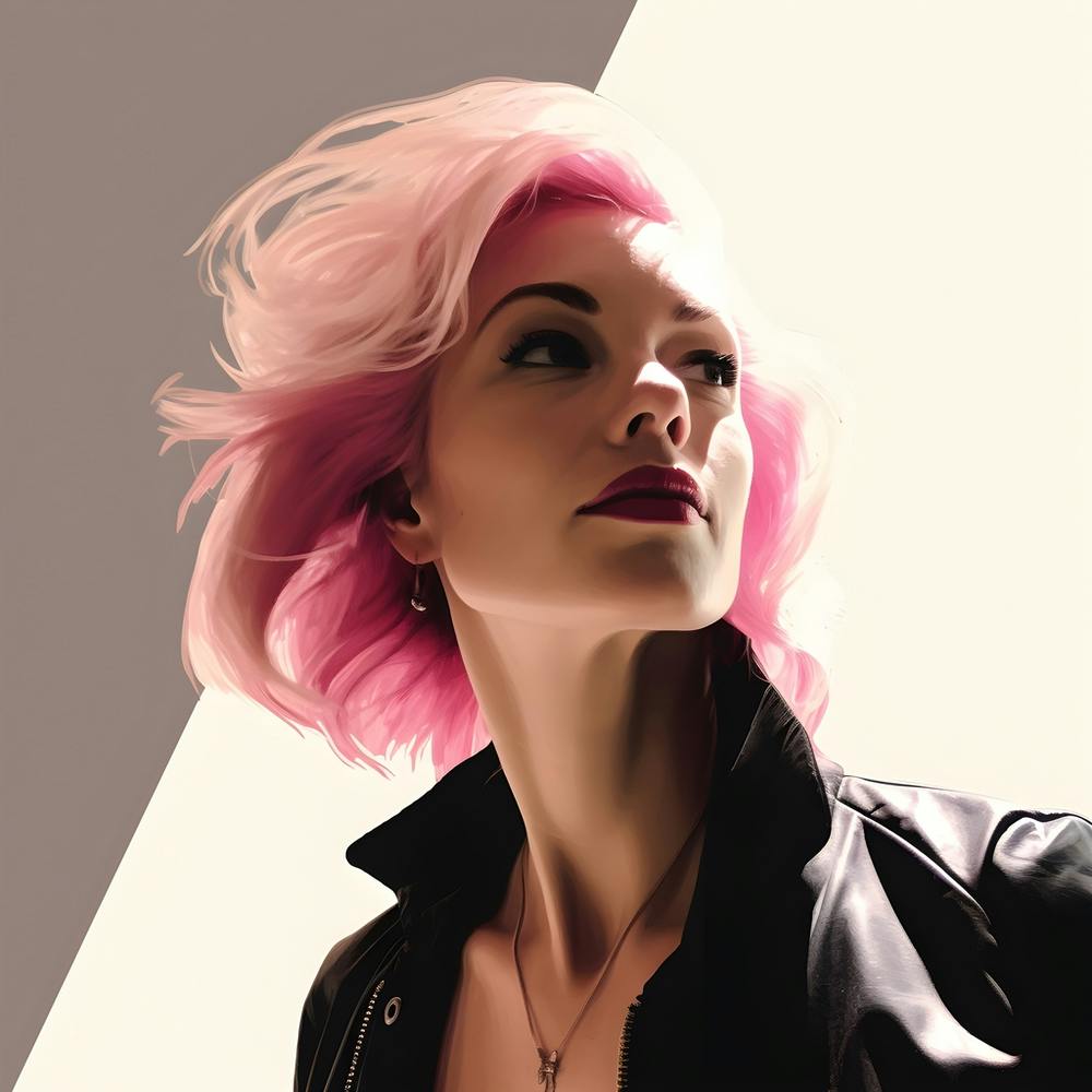 Punk Woman In Pink And Black 10