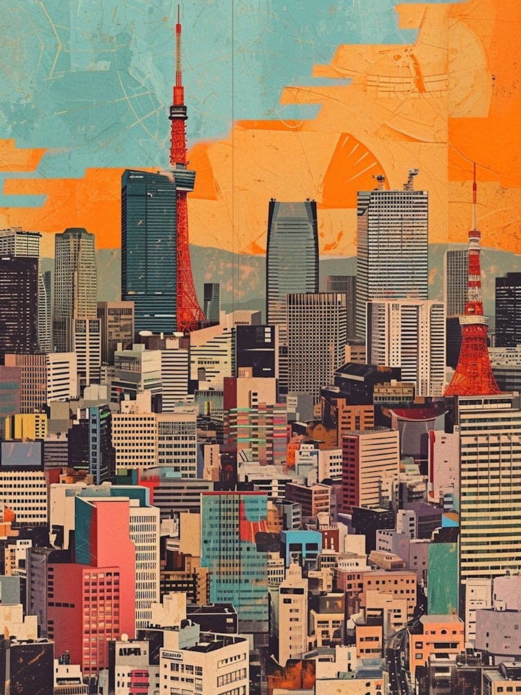 Kitsch 1980s Tokyo Collage 1