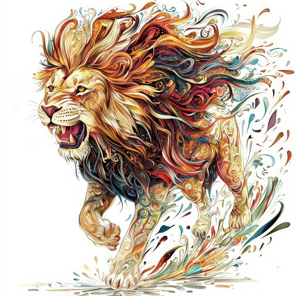 Lion art 3