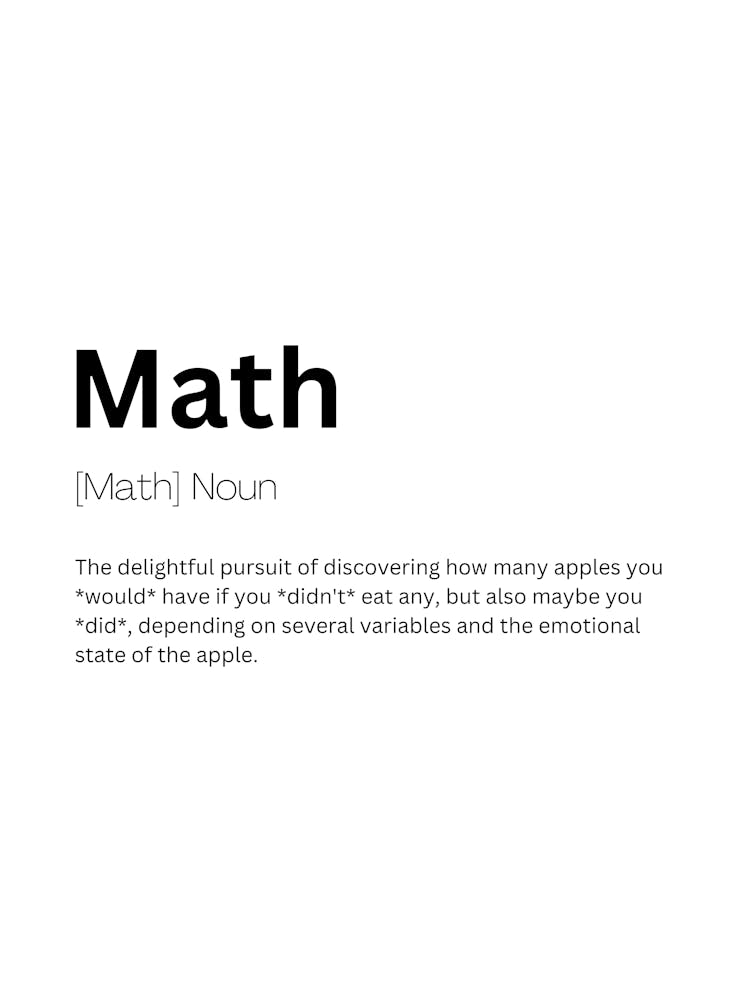 Mathematik Definition Bedeutung 1