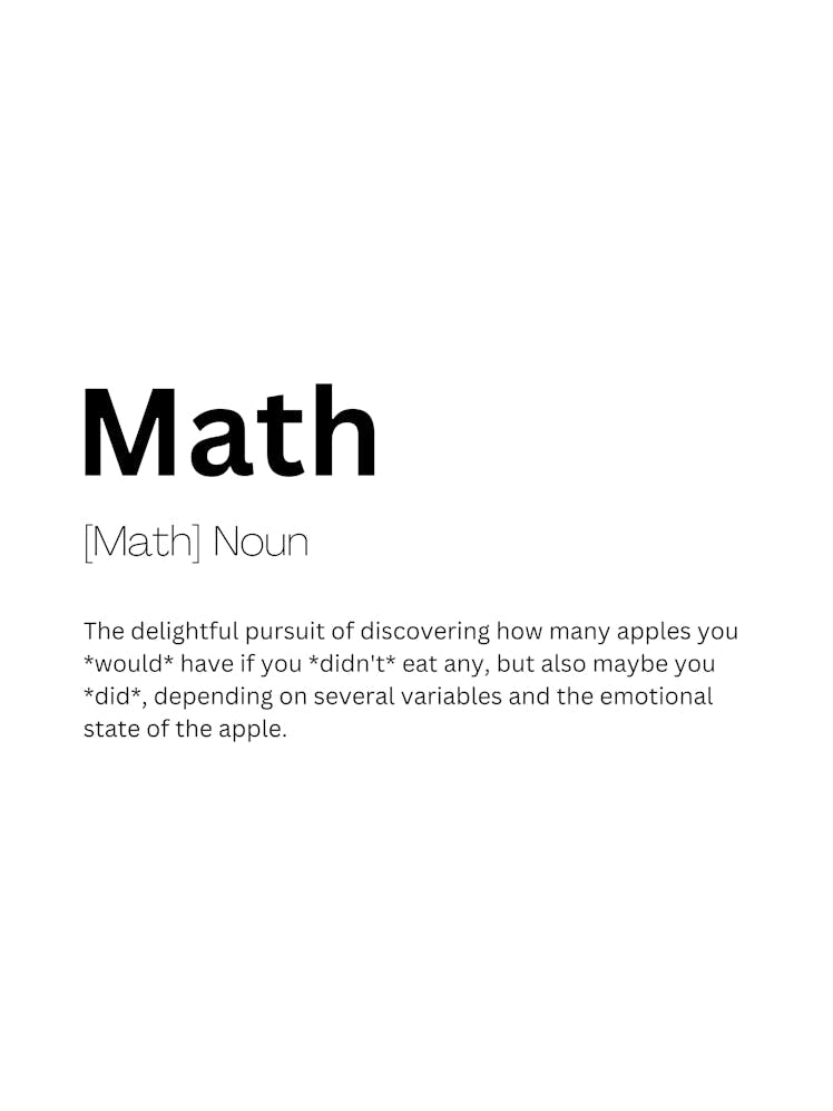 Math Definition Meaning 1