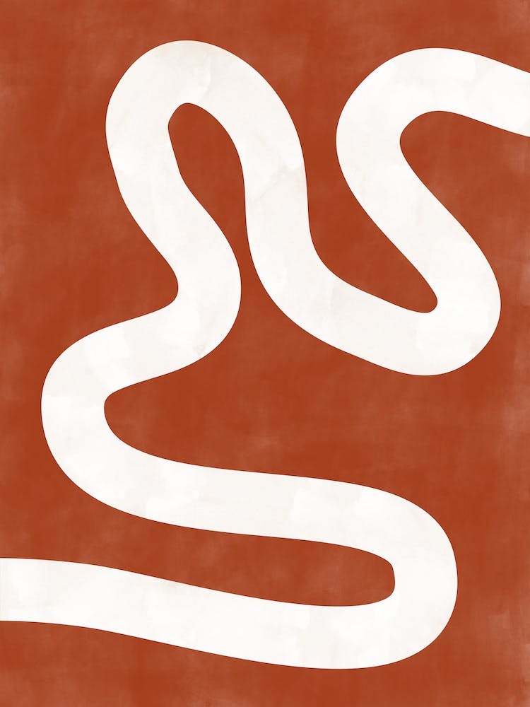 One Line Terracotta Drawing
