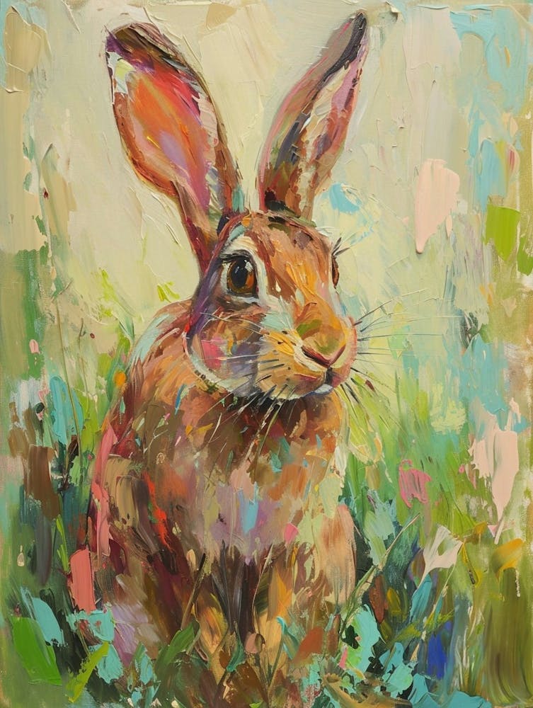 Tan Rabbit Painting 2