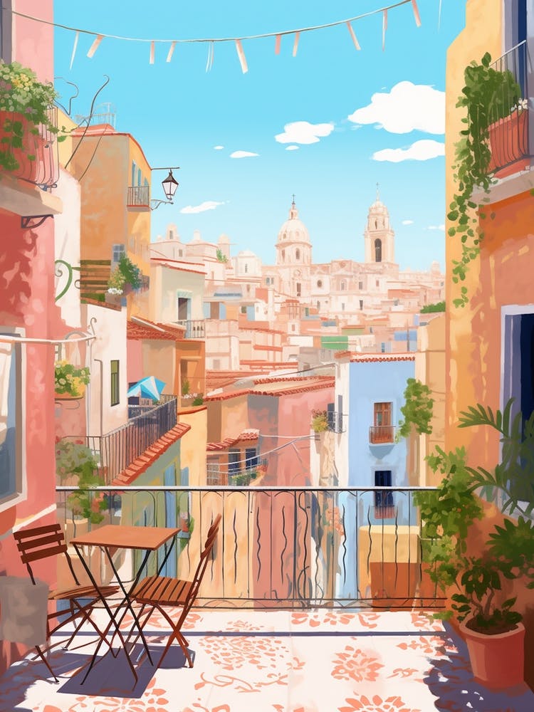Valencia Spain 4 Illustration