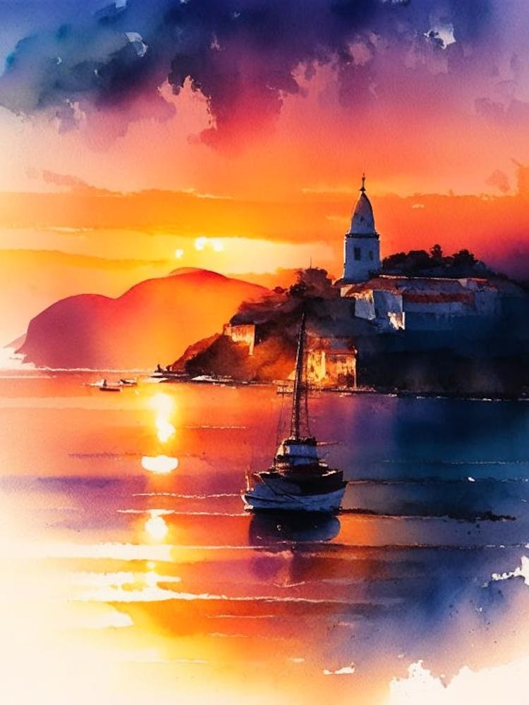 Dubrovnik Watercolour 2