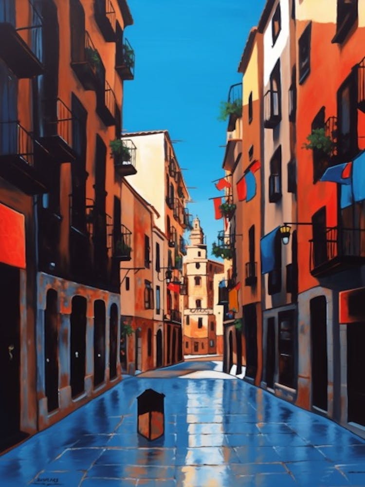 Painting Of Amsterdam  In The Style Of Post Modernism 3