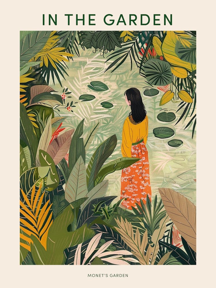 In The Garden Poster Monet S Garden France 1