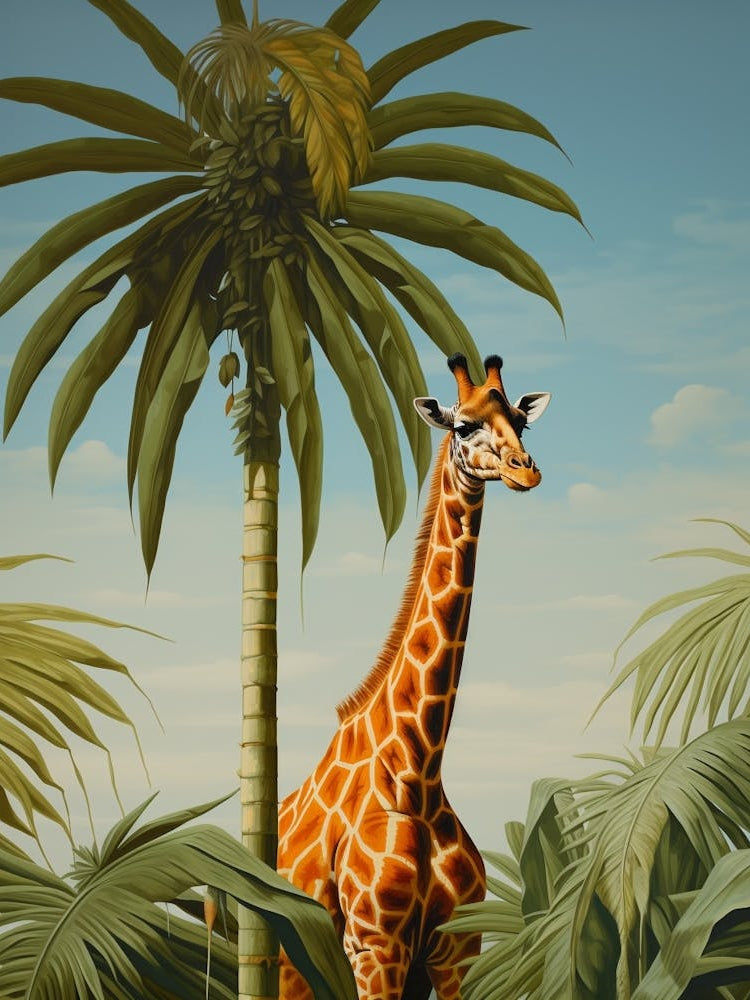 Giraffe 1 Tropical Animal Portrait
