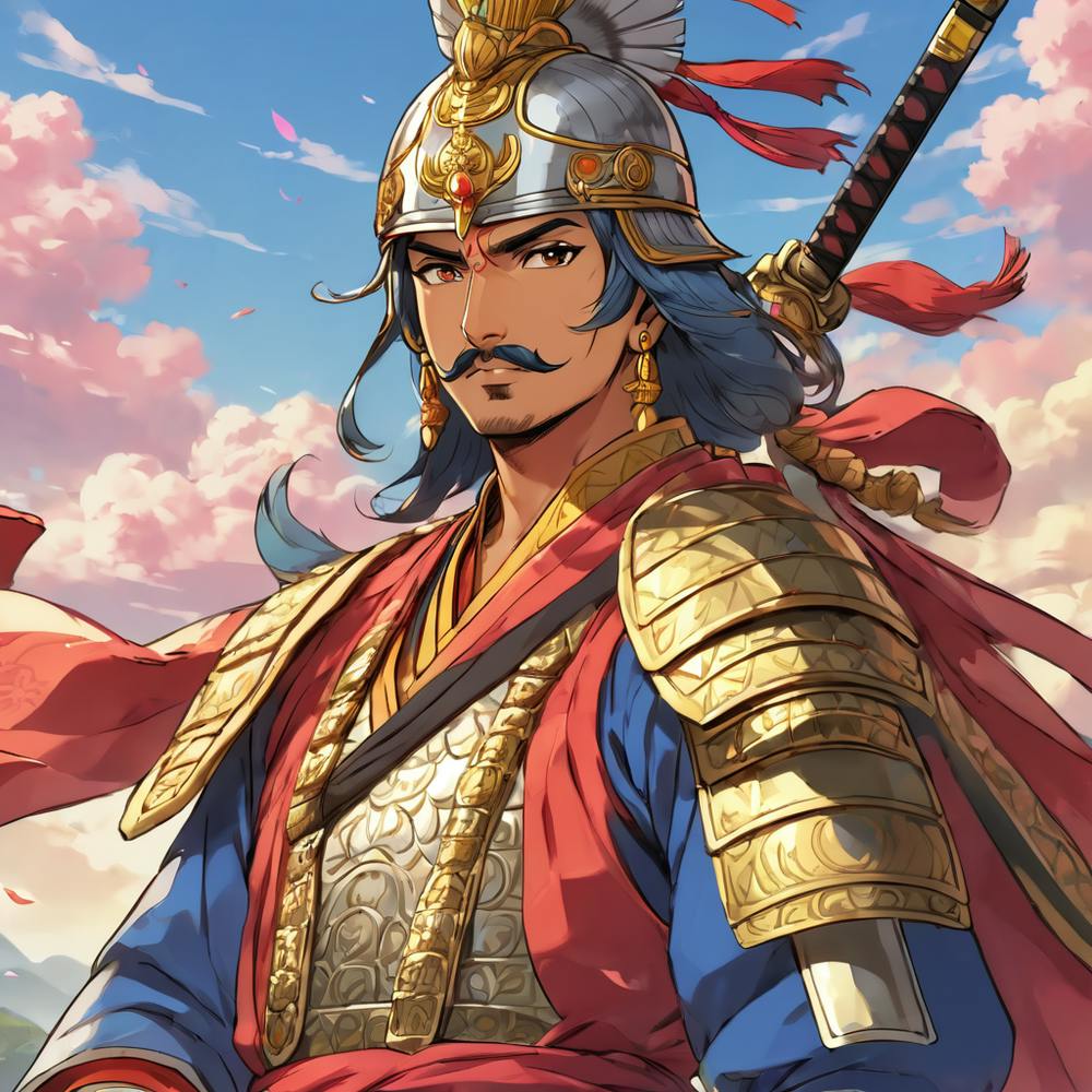 Rajput Warrior as a Samurai 1