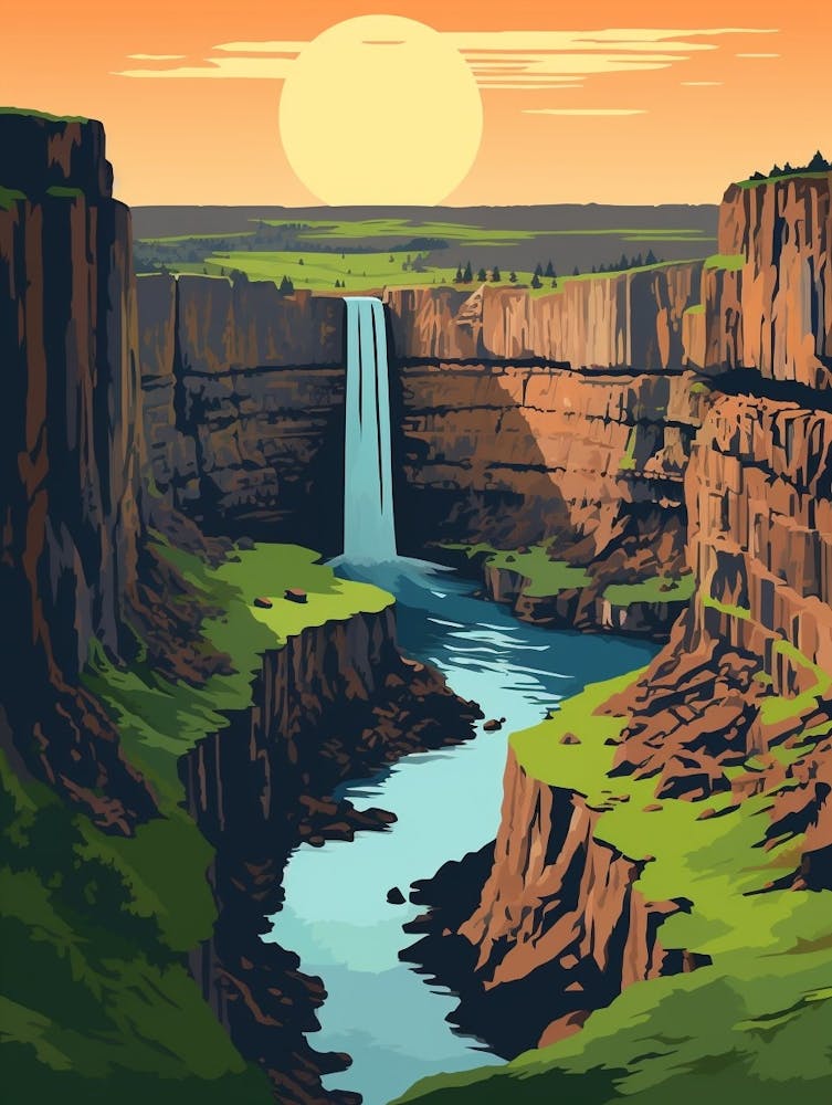 Palouse Falls State Park Retro Park 14
