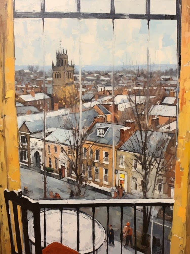 Winter Cityscape Windsor United Kingdom