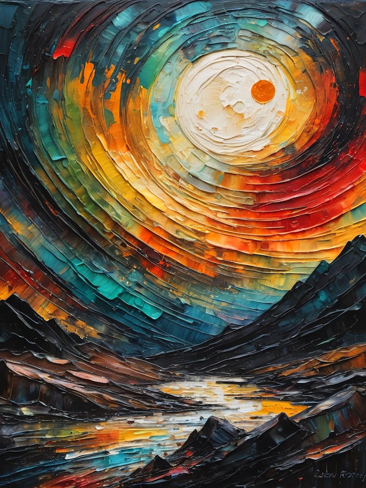 Peinture Paysage Abstrait