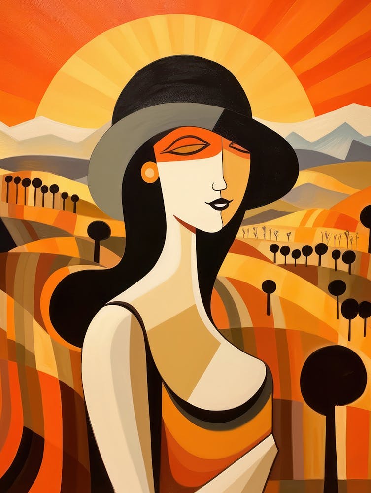 Woman In A Hat 4