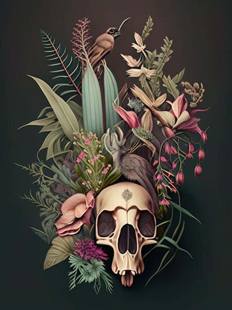 Animal Skull Botanical
