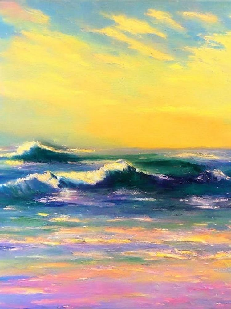 Maracas Bay, Trinidad And Tobago Bright Abstract