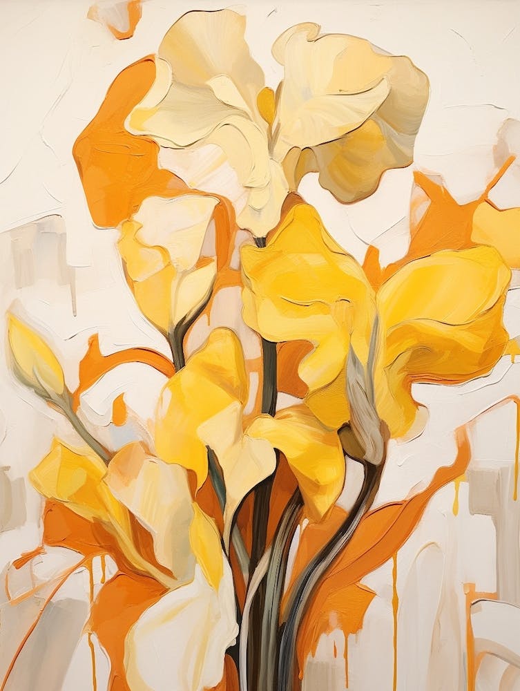 Fall Flower Painting Daffodil 4