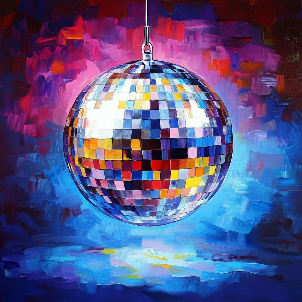 Disco Ball Canvas Print Art 3