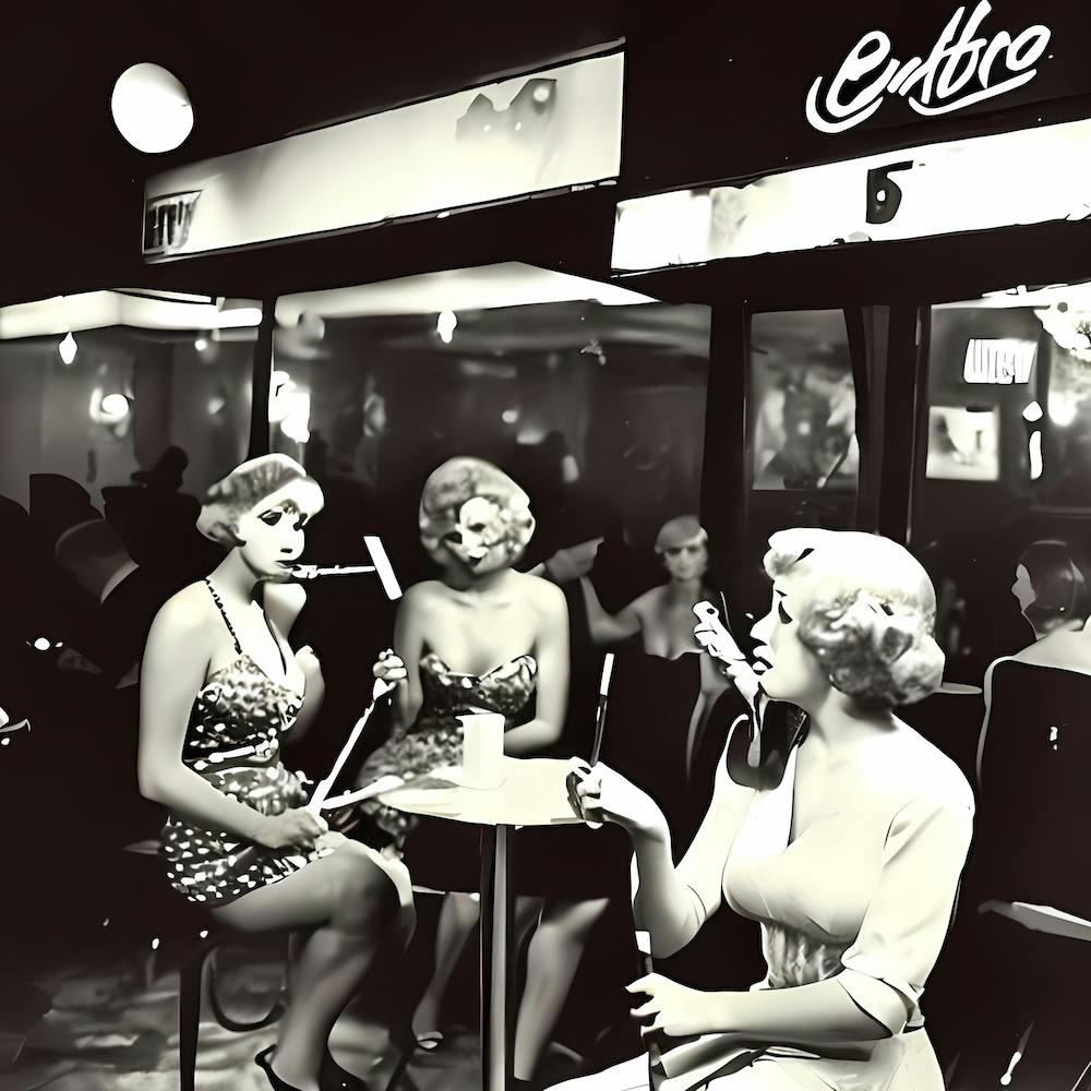 Three Ladies In A Bar