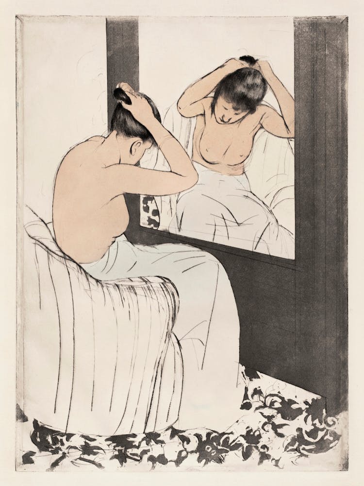The Coiffure (1890–1891), Mary Cassatt