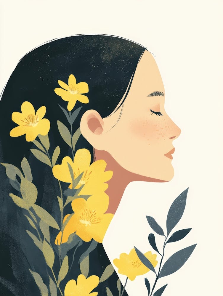 Girl With Flowers 26
