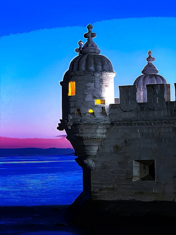 Tour de Belém La Nuit, Lisbonne, Portugal