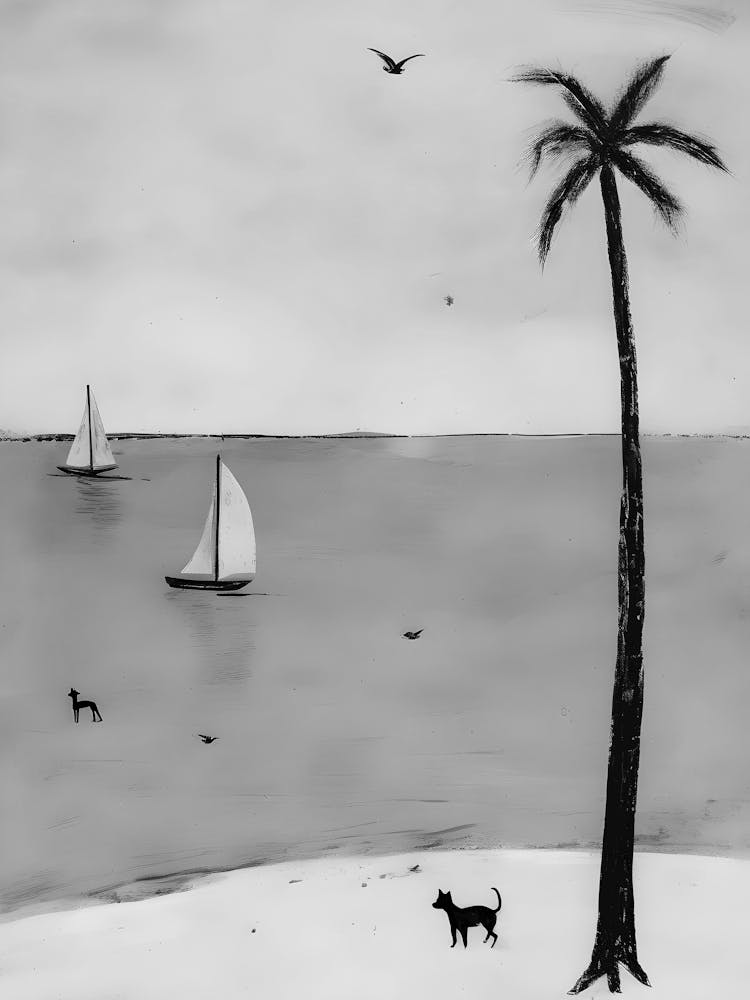 Dog On The Beach