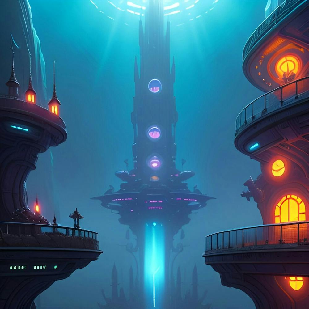 Futuristic Undersea City 1