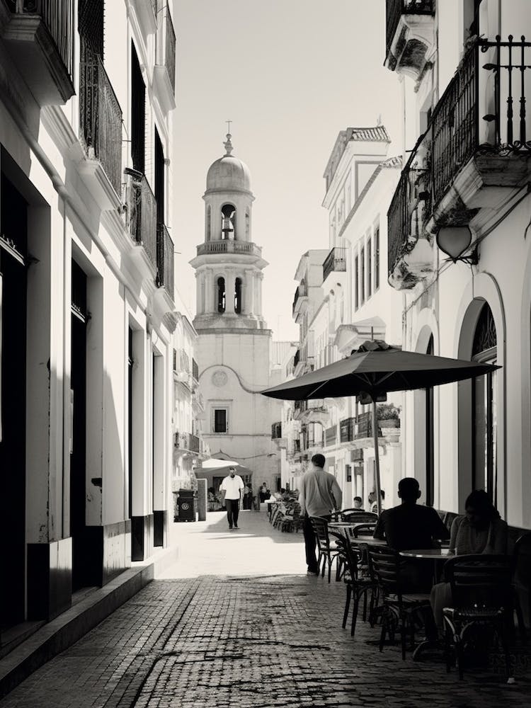Cadiz, Spain, Black And White Analogue Photography 6