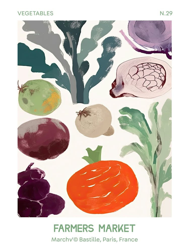 Brussel Sprouts Vegetables Farmers Market 2bastille, Paris, France