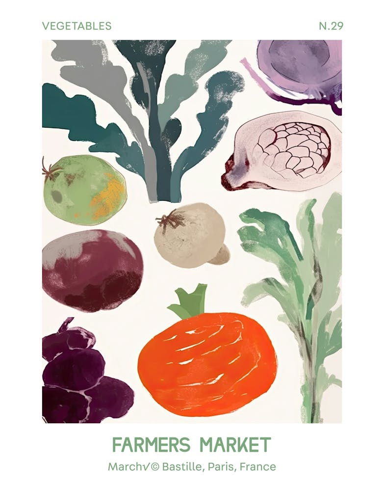 Brussel Sprouts Vegetables Farmers Market 2bastille, Paris, France