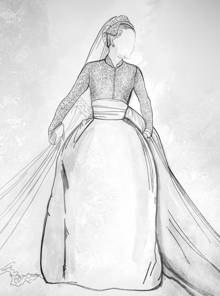 Grace Kelly Wedding Dress Wash