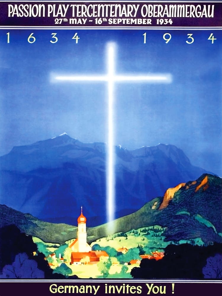 Germany Invites You, Vintage Travel Poster