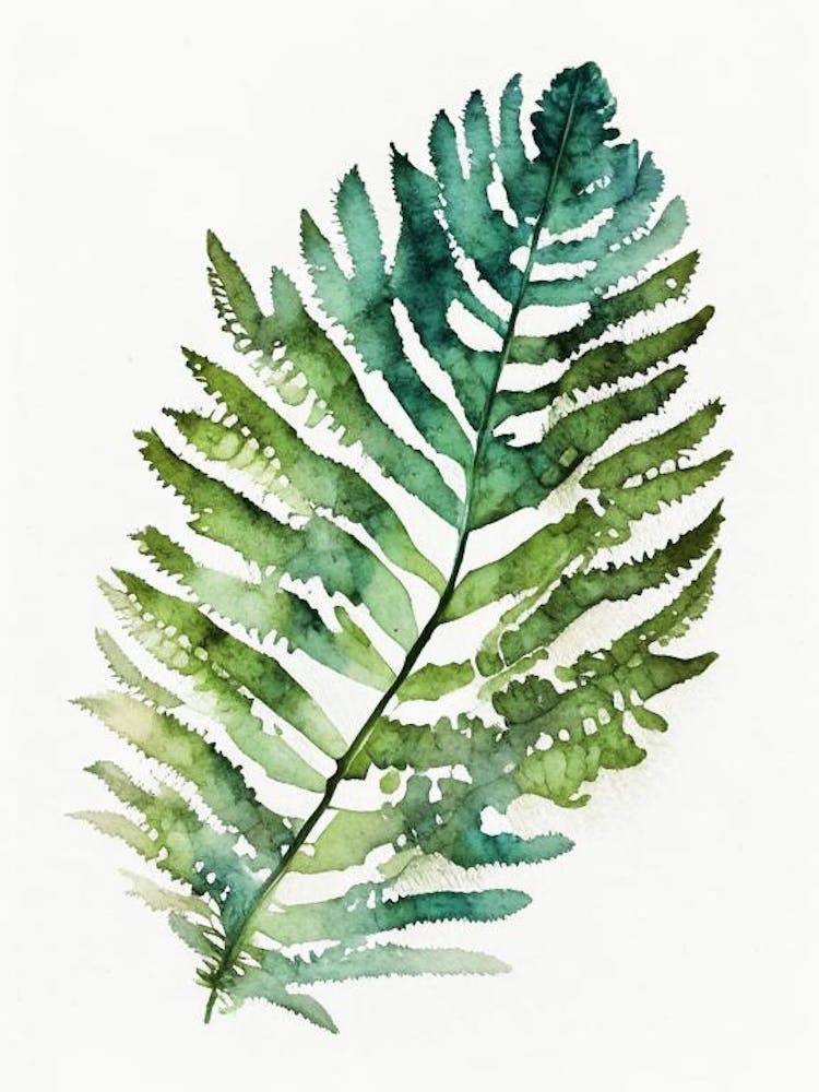 Hardy Fern Watercolour