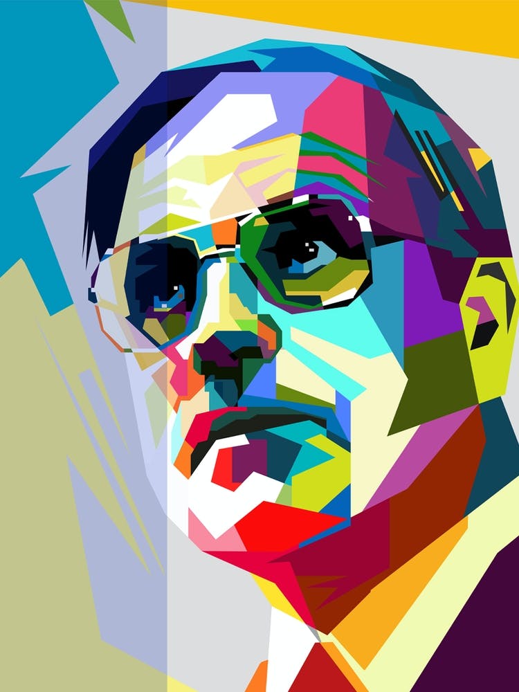 Helmut Josef Michael Kohl Chancellor Of Germany Pop Art WPAP