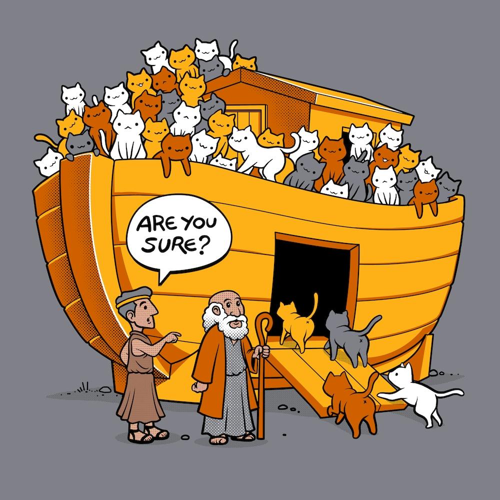 Noahs Ark Cat Square
