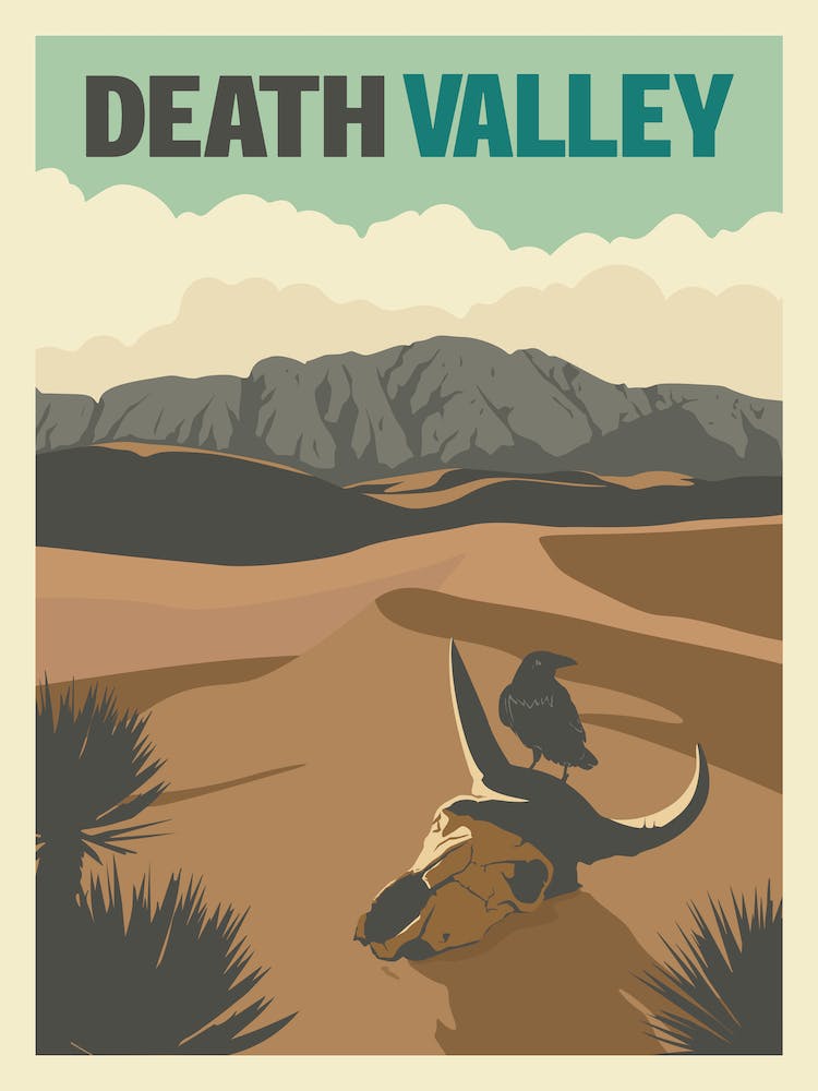 Death Valley National Park Travel Poster