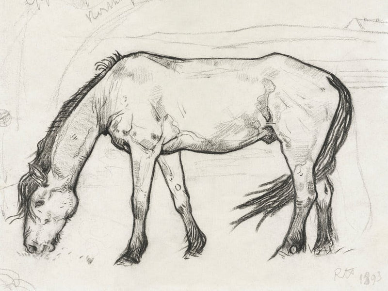 Grazing Horse In Noordwijk (1893), Richard Roland Holst
