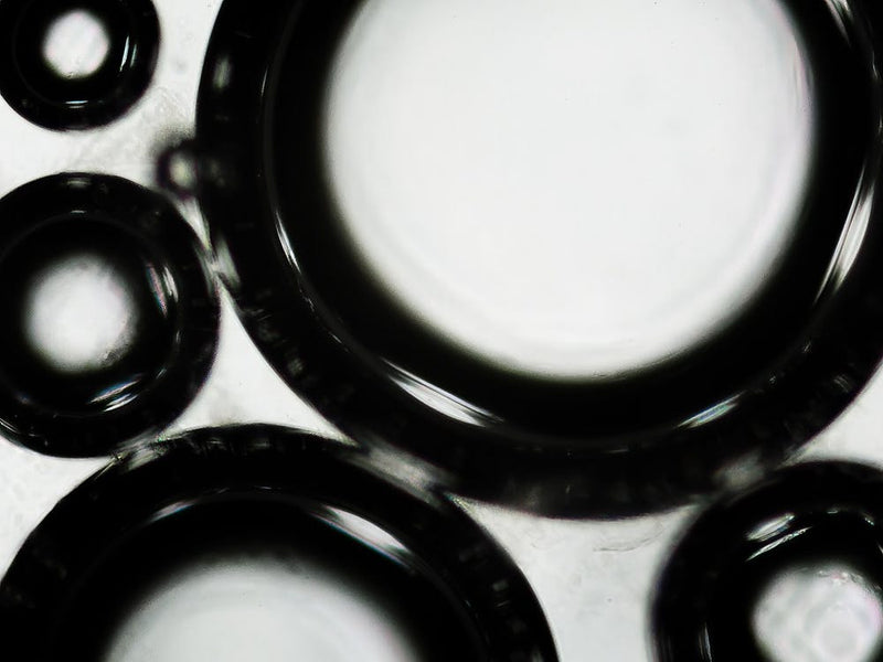 Water Bubbles Under The Microscope