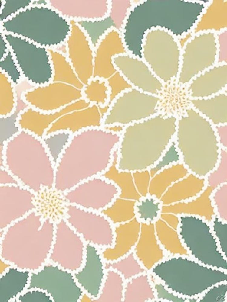 Queen Anne’s Lace Pastel Floral 2 Flower