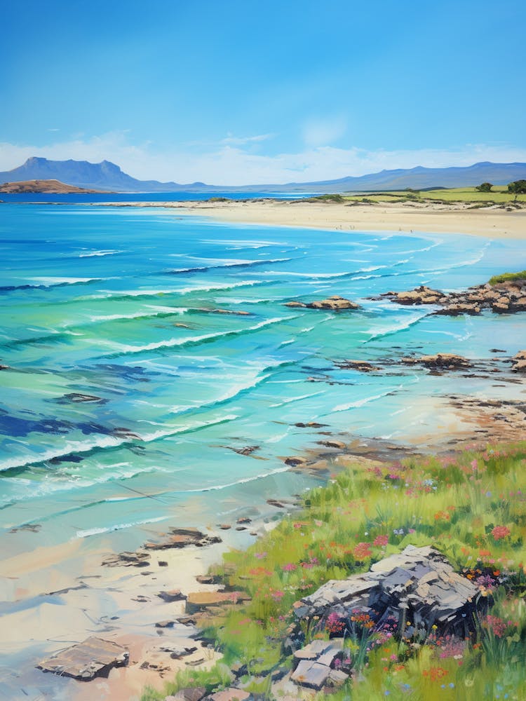 A Painting Of Elafonisi Beach, Crete Greece 2